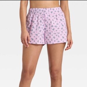 Wild Fable Pink Floral Pajama Shorts